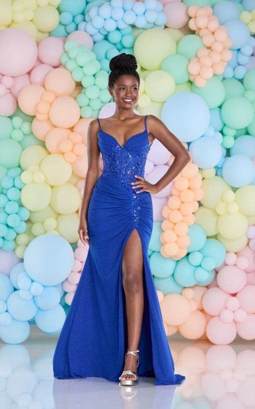 Tiffanys Verity dress in royal.
